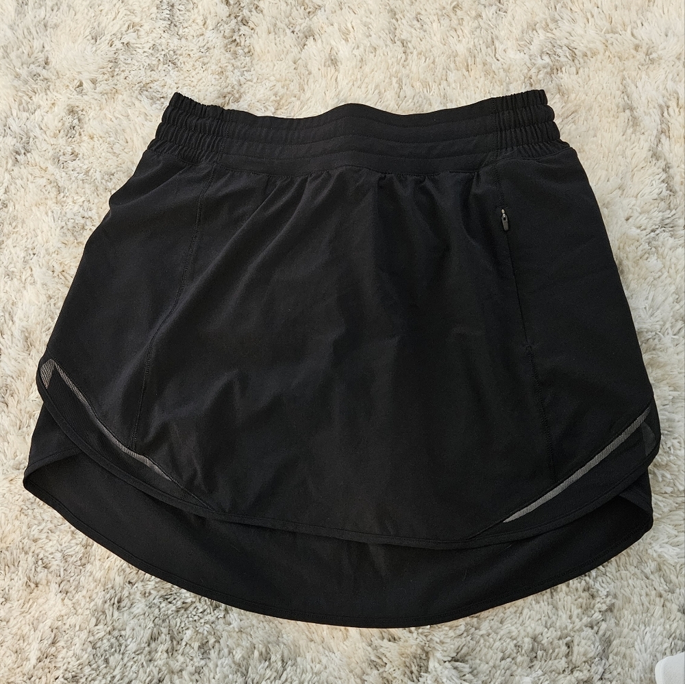 Lululemon Athletica Black Hotty Hot Skirt